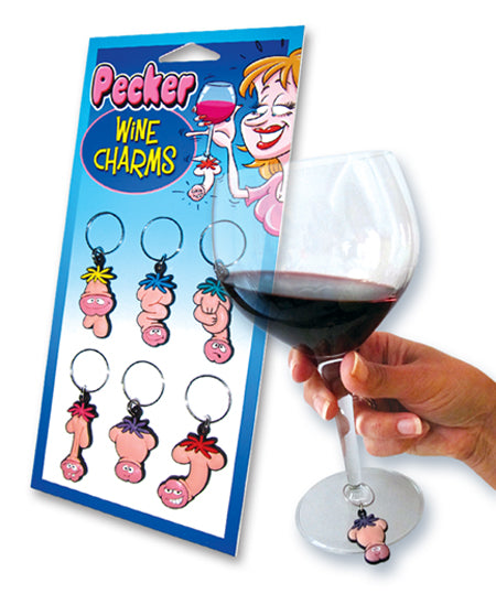 Pecker Head Wine Charm