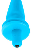 Neon Vibrating Butt Plug Blue