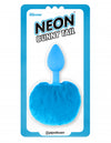 Neon Bunny Tail Blue
