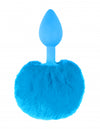 Neon Bunny Tail Blue