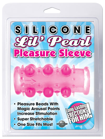 Silicone Lil Pearl Pleasure SleevePink