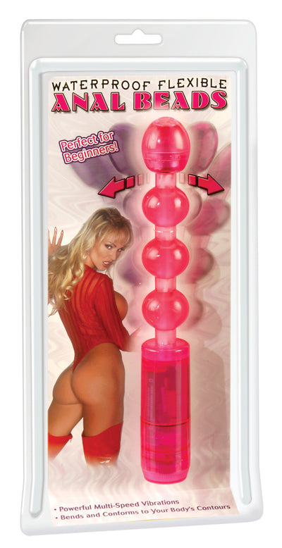 Waterproof Flexible Anal Beads Pink