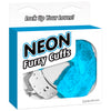 Neon Luv Touch Furry Cuffs Blue