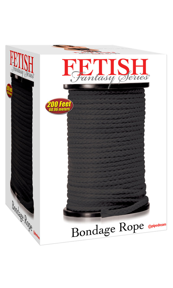 Fetish Fantasy Bondage Rope Black 200 Feet