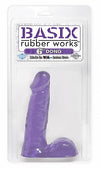 Basix Rubber Works Purple 6in Dong