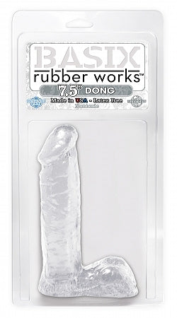 Basix Rubber Works 7.5in Dong Clear