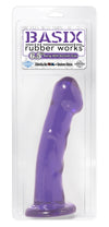 Basix Rubber Works Purple 6.5in Dong WSuction Cup