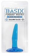 Basix Rubber Works Blue Mini Butt Plug