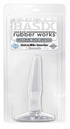 Basix Rubber Works Mini Butt Plug Clear