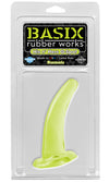 Basix Rubber Works His & Her G Spot Glow In The Dark Didlo