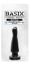 Basix Rubber Works 5in Butt Plug Black