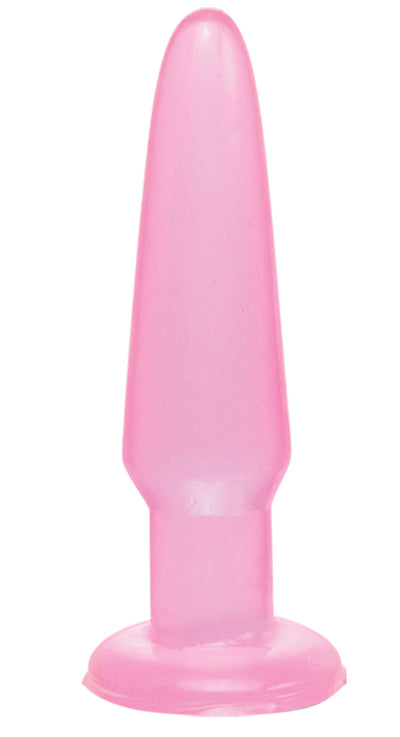 Basix Rubber Works 3.5in Beginners Butt Plug Pink