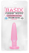 Basix Rubber Works 3.5in Beginners Butt Plug Pink
