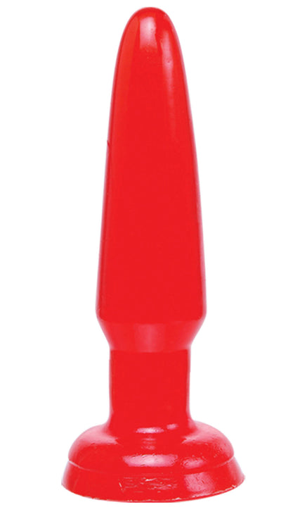 Basix Rubber Works 3.5in Beginner Butt Plug Red