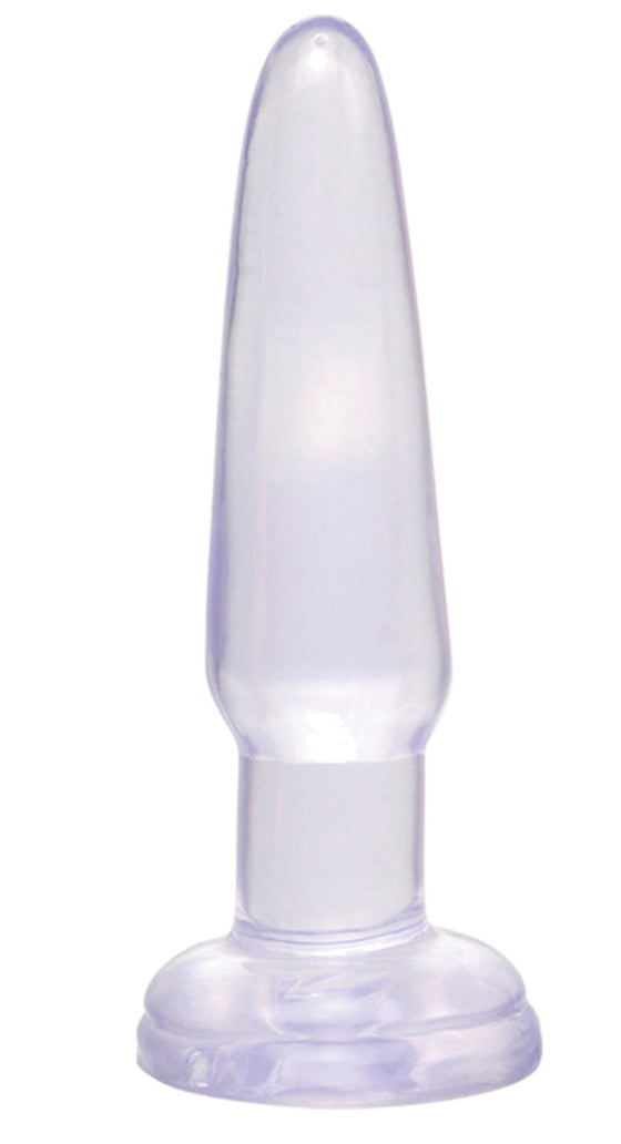 Basix Rubber Works 3.5in Beginner Butt Plug Clear