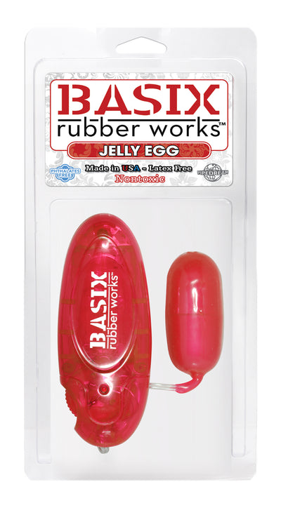 Basix Rubber Works Jelly Egg Red