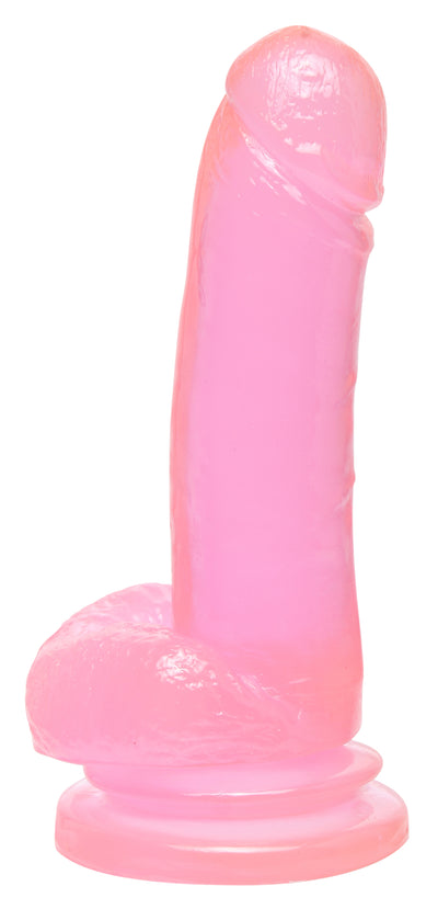 Basix Rubber Works 8in Suction Cup Dong Pink