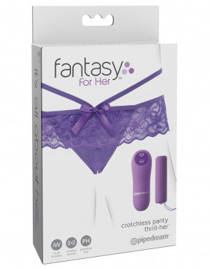 Fantasy For Her Crotchless Panty ThrillHer