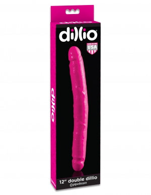 Dillio 12 Double Dong Pink Dong "