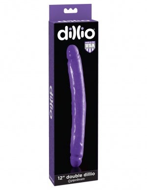 Dillio 12 Double Dong Purple Dong 