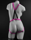 Dillio 7 Strap On Suspender Harness Set Pink "