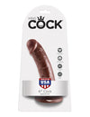 King Cock 6in Cock Brown