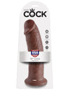 King Cock 10in Cock Brown