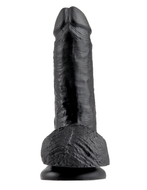 King Cock 7in Cock WBalls Black