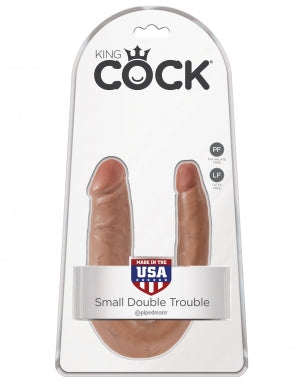 King Cock U Shaped Small Double Trouble Tan