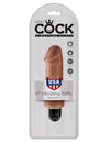 King Cock 5 Vibrating Stiffy Tan "