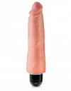 King Cock 8 Vibrating Stiffy Beige "