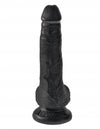 King Cock 6 Cock WBalls Black "