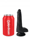 King Cock 6 Cock WBalls Black "