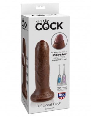 King Cock 6 Uncut Brown "