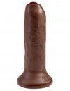 King Cock 6 Uncut Brown "