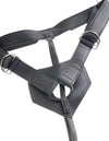 King Cock Strap On Harness With 8 Cock Brown "