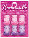 Bachelorette Pecker Shotglasses 6 Pieces