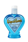 Liquid Love Warming Massage Lotion Cool Blue Rasp.