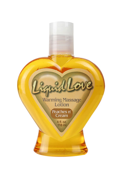 Liquid Love Warming Massage Lotion PeachesCream