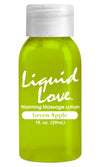 Liquid Love Warming Massage Lotion 1 Oz. Green Apple