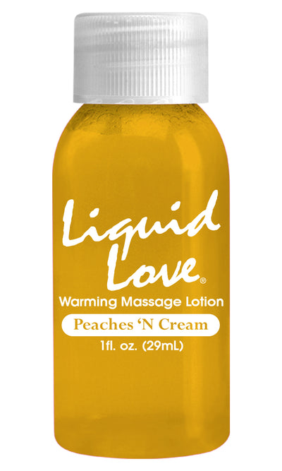 Liquid Love Warming Massage Lotion 1 Oz. PeachesCream
