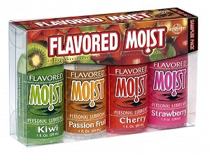 Flavored Moist Lube Sampler 4 Pack 1 Oz.