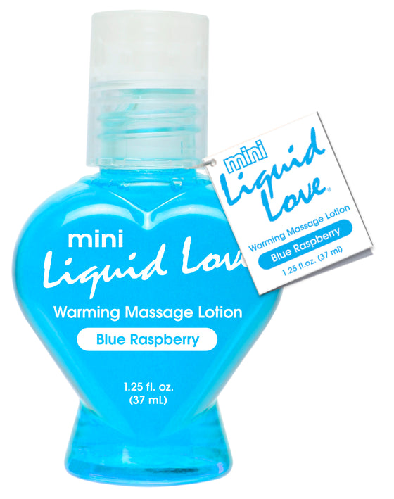 Mini Liquid Love Warming Massage Lotion 1.25 Oz. Blue R