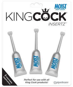 King Cock Insertz Moist 3 Pack