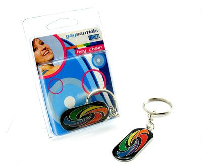 Enamel Key Chain Swirl