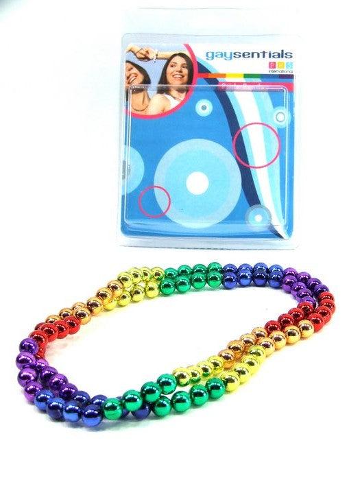 Rainbow Mardi Gras Beads