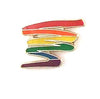 Lapel Pin Rainbow Squiggle