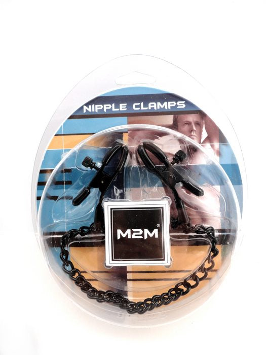 Nipple Clamps Small Plier Black WChain
