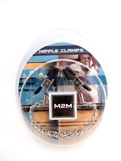 Nipple Clamps Small Plier Chrome WChain
