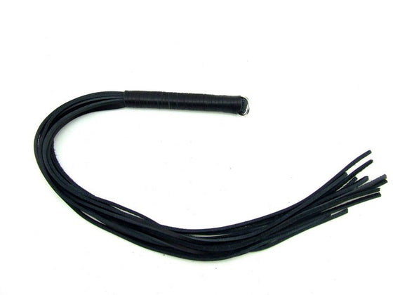 Whip Leather Thong 20 Black "